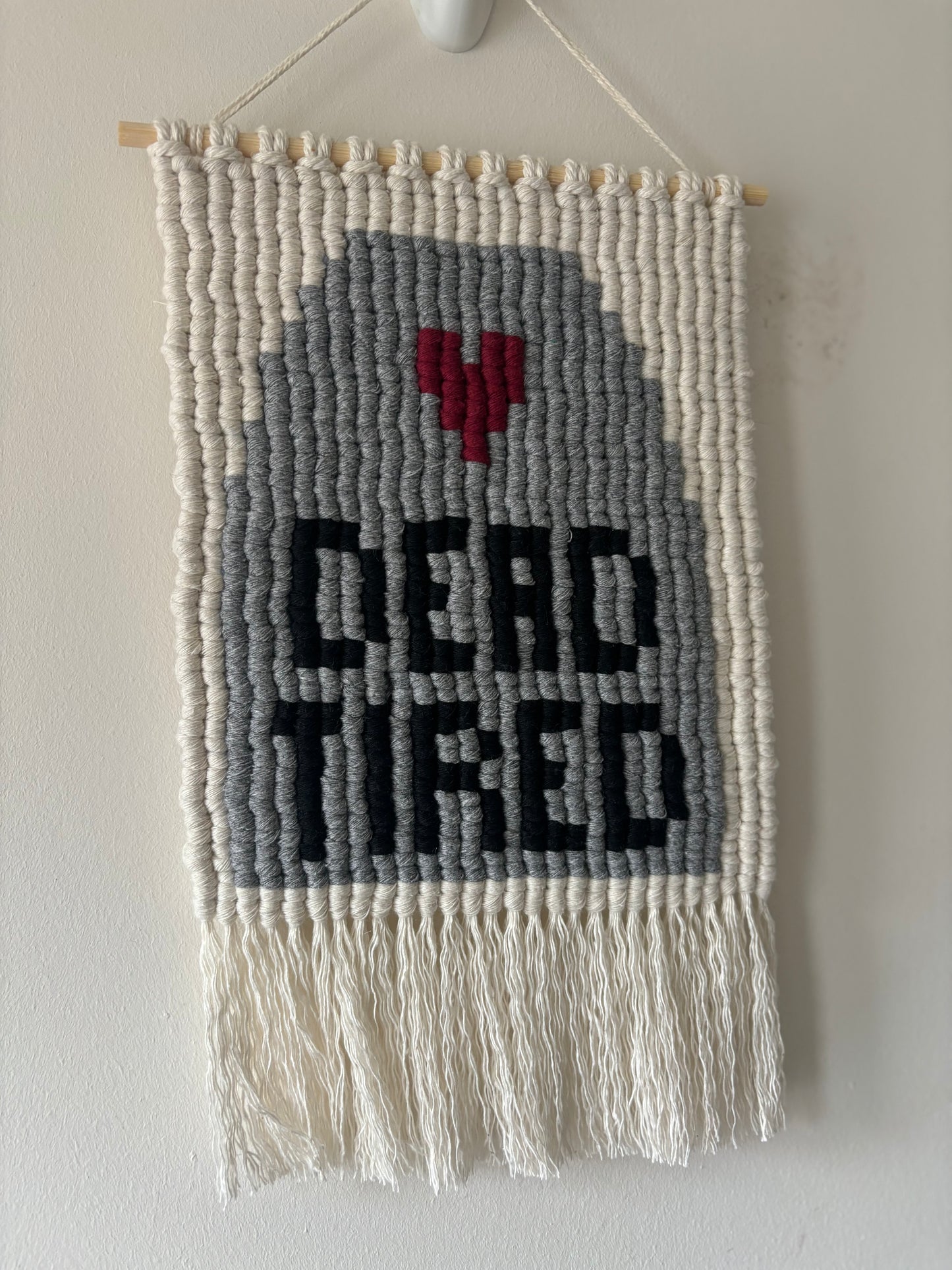 Dead Tired wall hanging