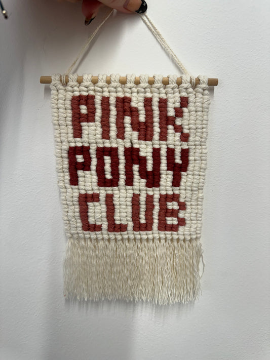 Pink Pony Club wall hanging