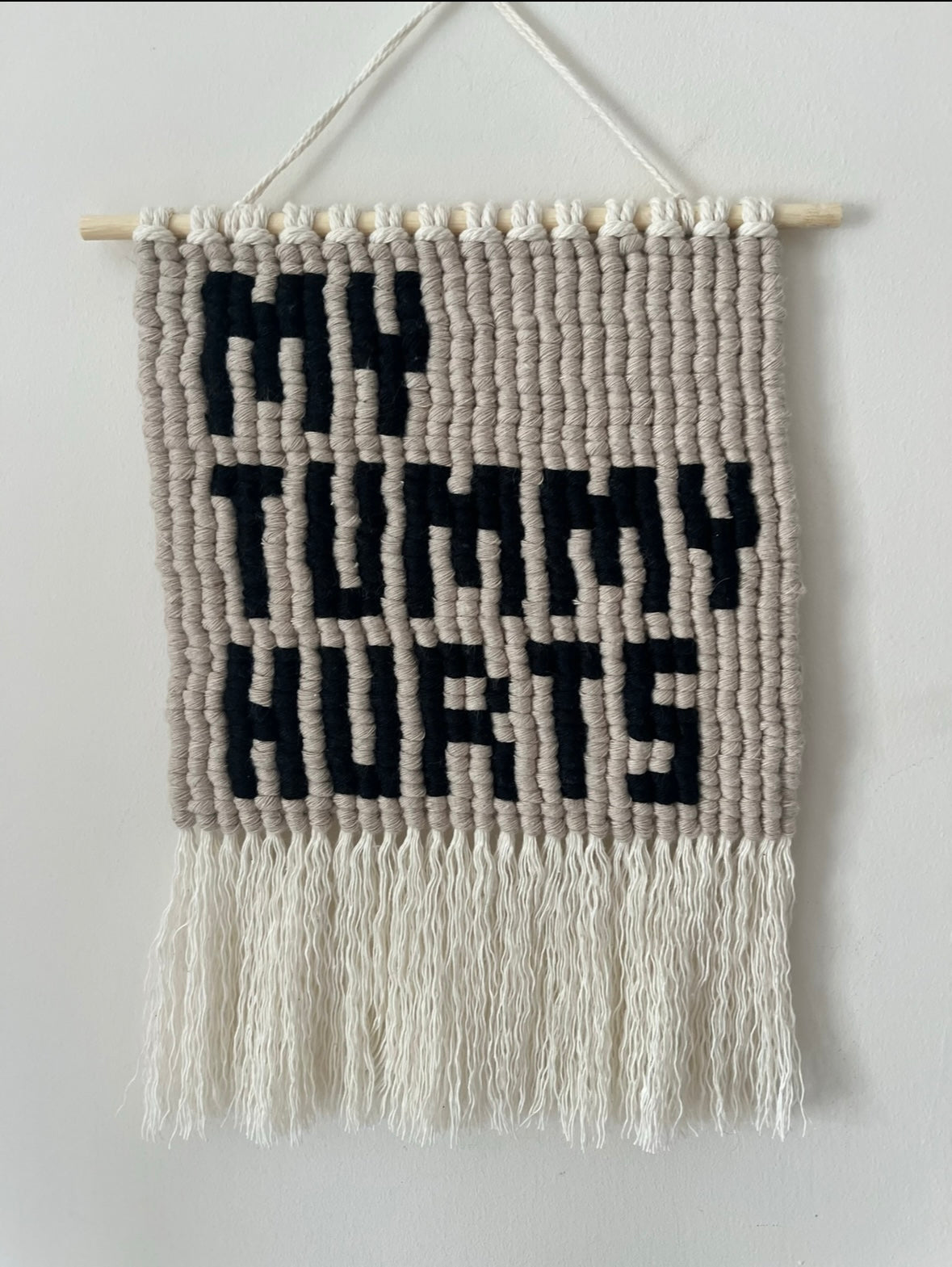 My tummy hurts wall hanging