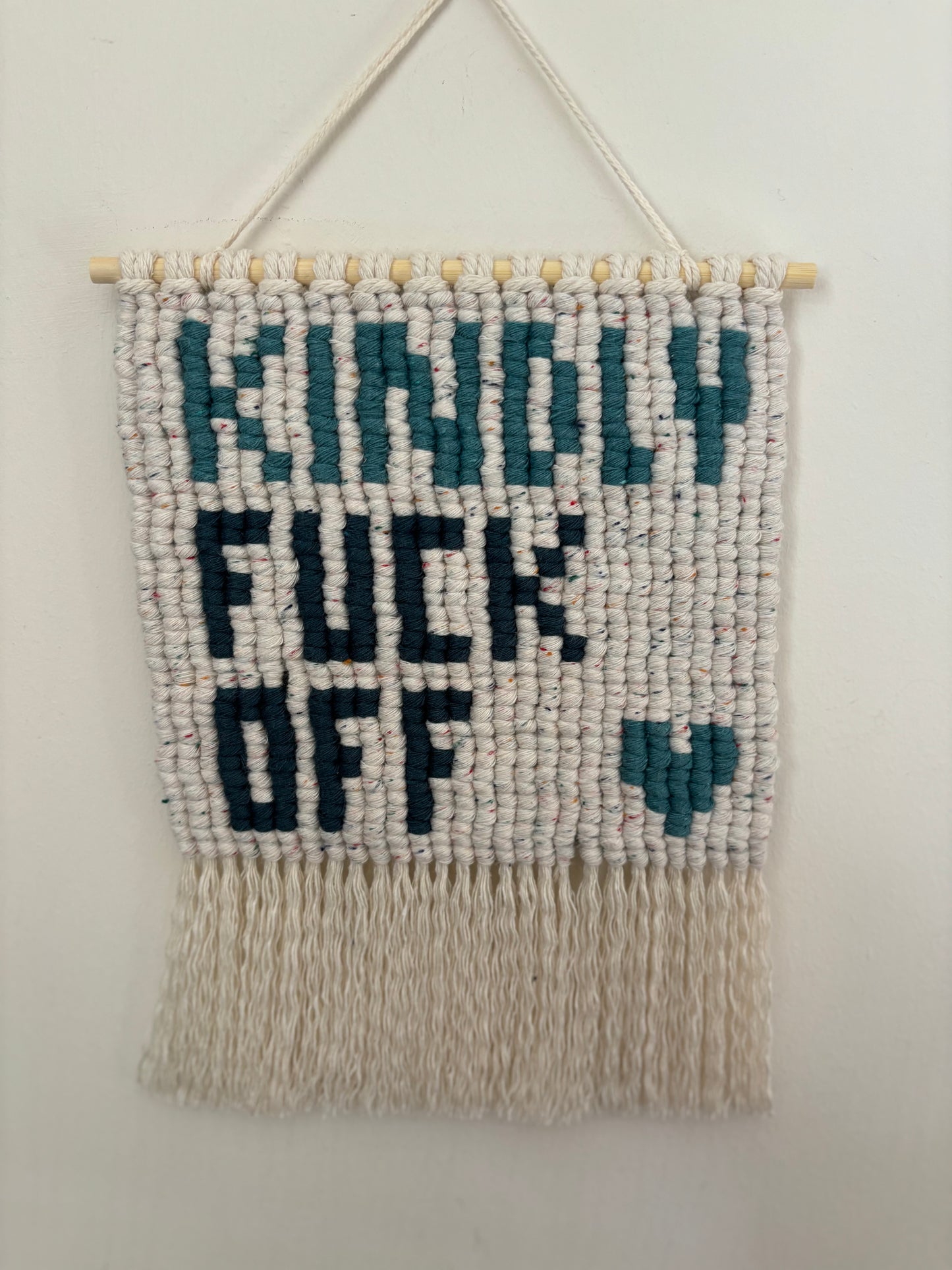 Kindly fuck off wall hanging