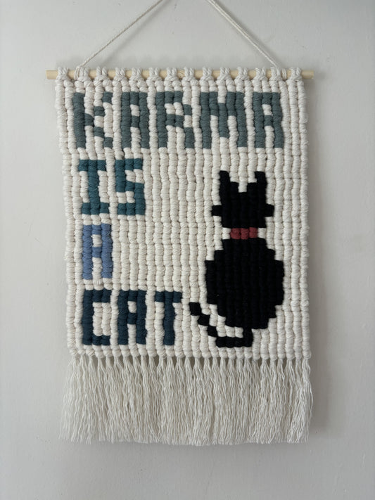 Karma is a Cat wall hanging