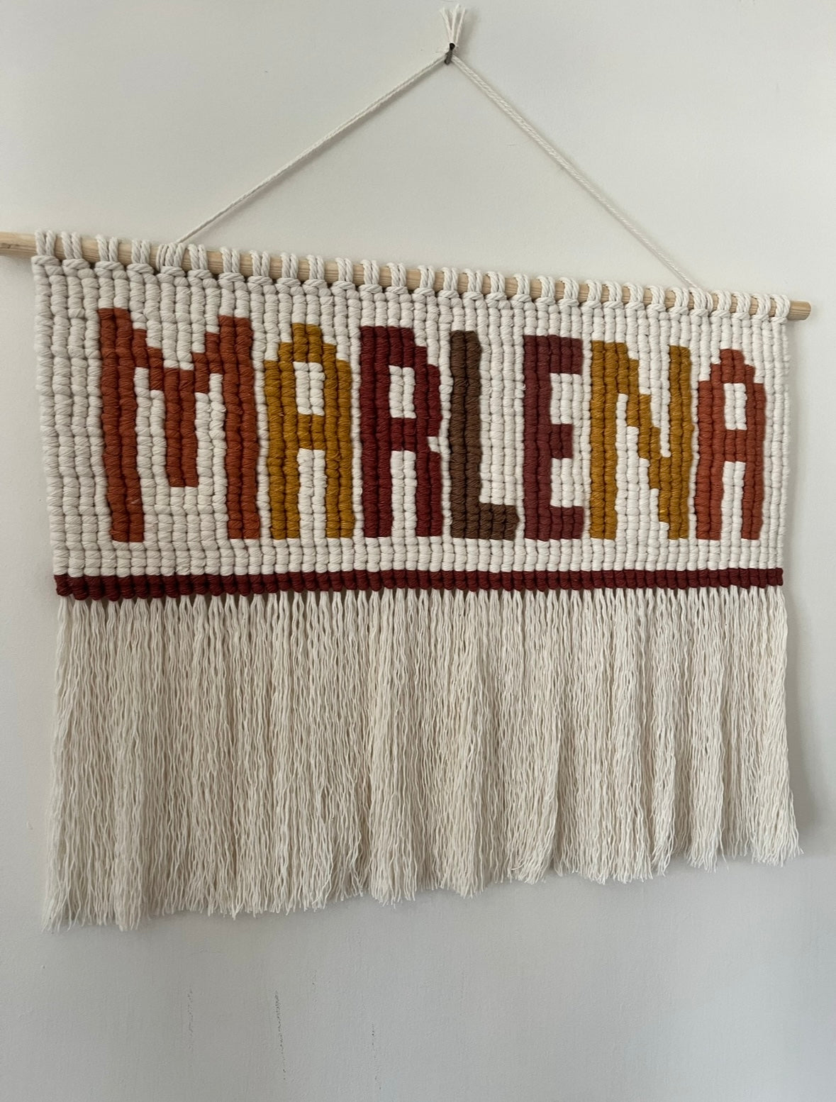 Macrame Custom Name wall hanging