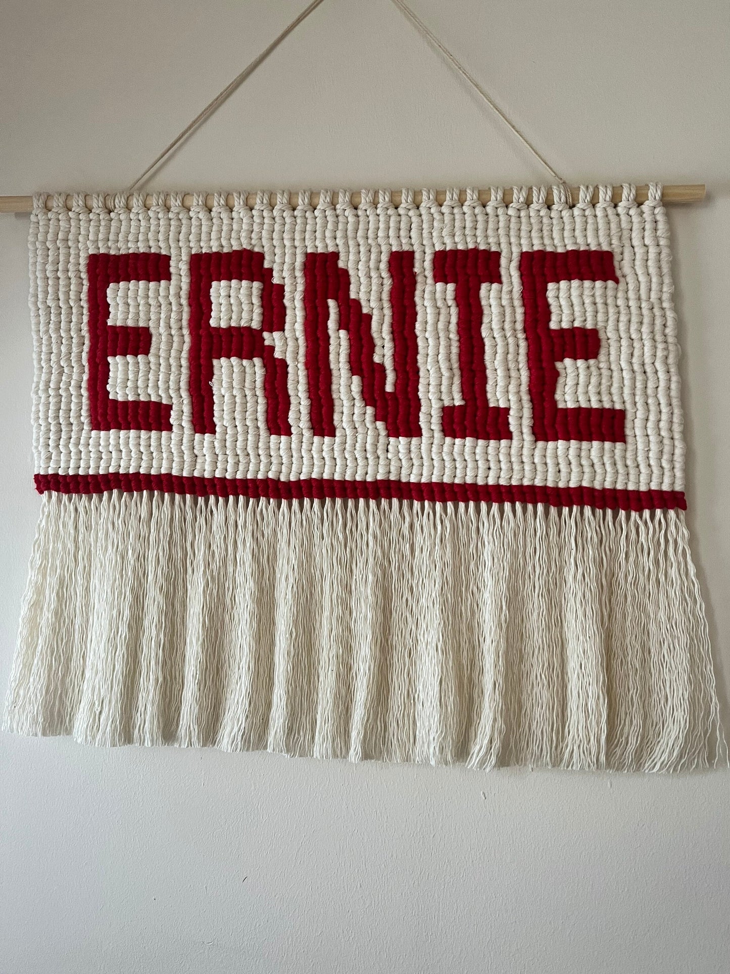 Macrame Custom Name wall hanging